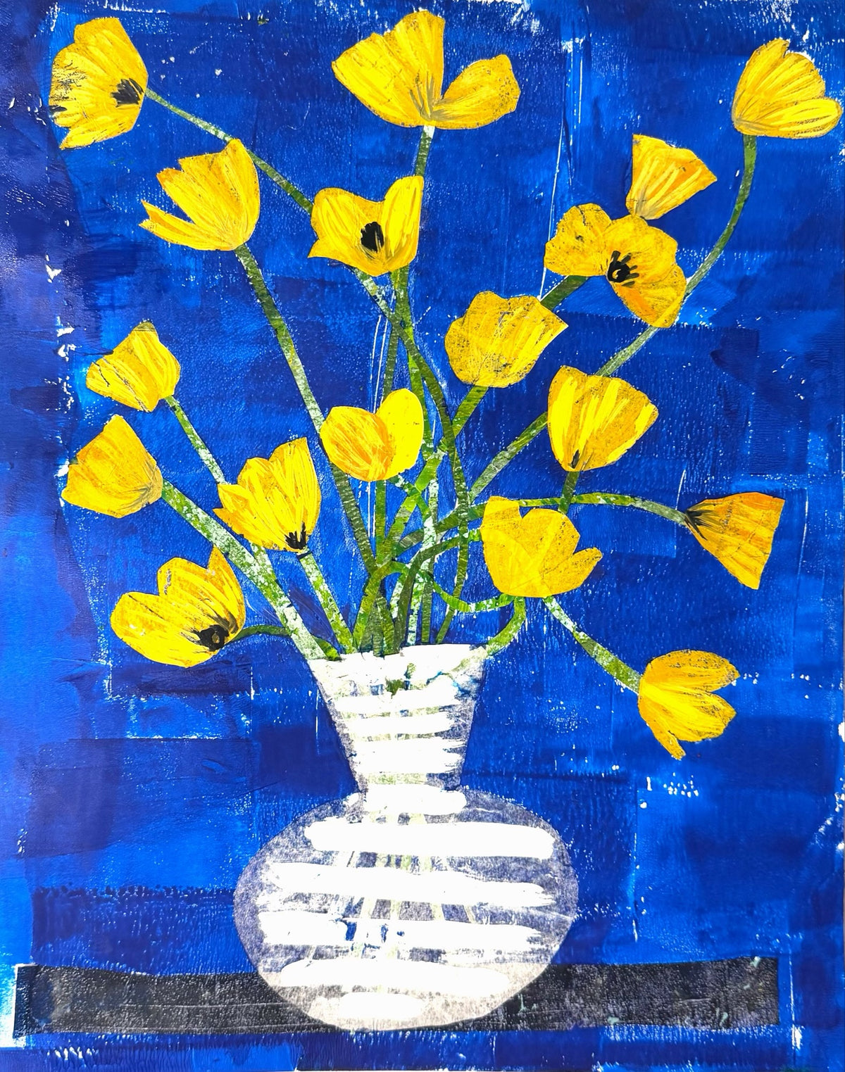 Yellow Poppy Collage