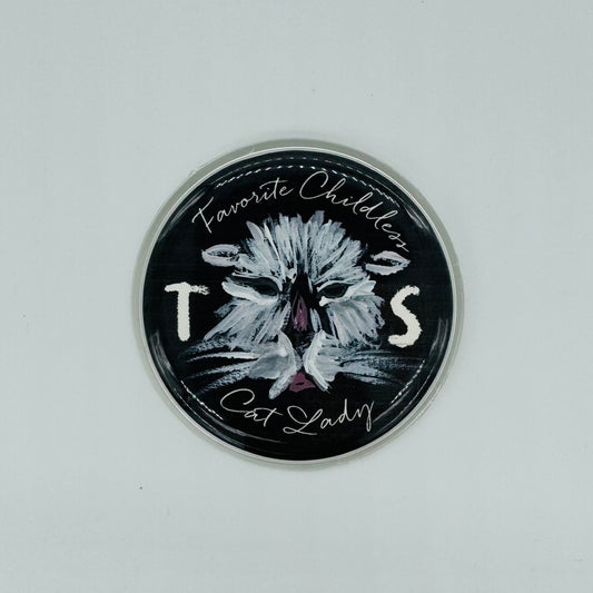 "Favorite Childless Cat Lady" Novelty Pin
